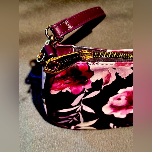 Rampage Purple And Pink Floral Hobo Shoulder Bag NWT MSRP $58 Purse Short - Picture 6 of 11